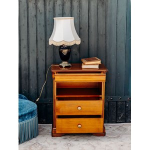 Table de chevet large en bois n°1330