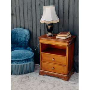 Table de chevet large en bois n°1330