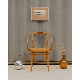 Fauteuil en bois et osier n°932