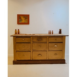 Meuble de métier en bois beige n°339