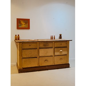 Meuble de métier en bois beige n°339