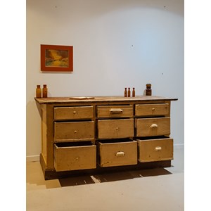 Meuble de métier en bois beige n°339