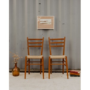 Paire de chaises en bois n°1222