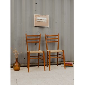 Paire de chaises en bois n°1222