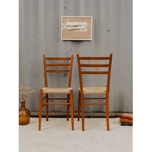Paire de chaises en bois n°1222
