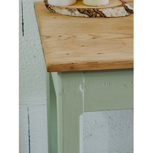 Bureau en bois vert d'eau n°701