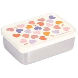 Lunch box en acier inoxydable cœurs