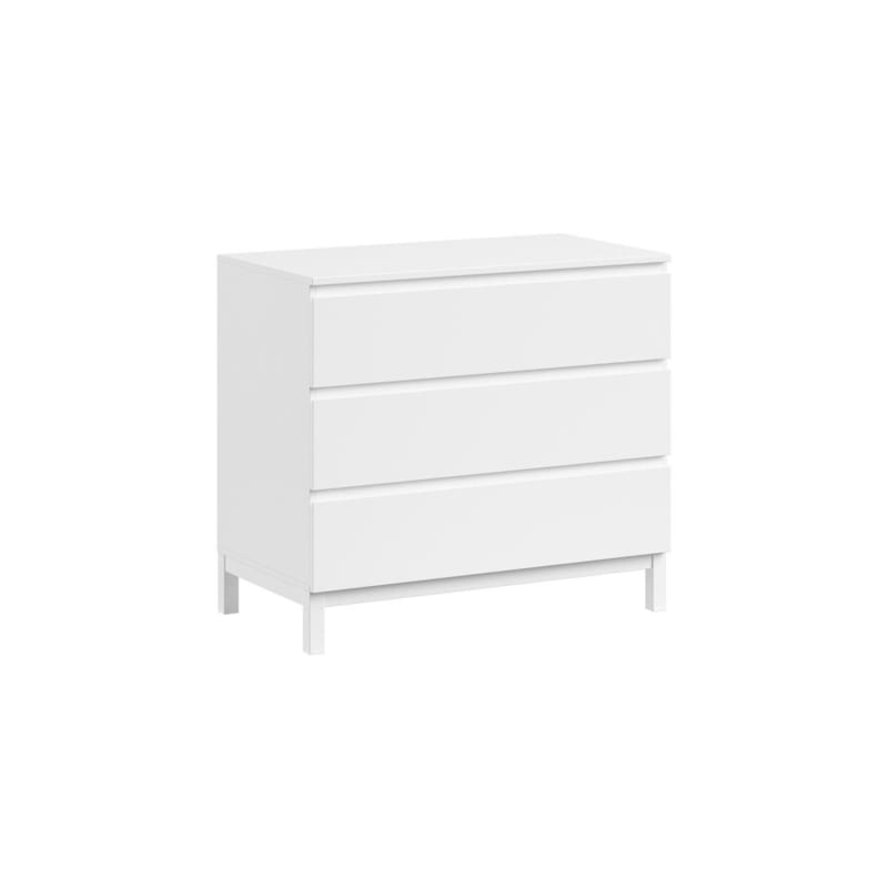 Commode eva 3 tiroirs blanc