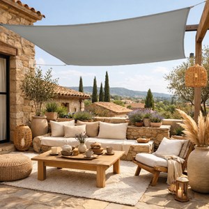 Voile ombrage carré - 3x3m gris