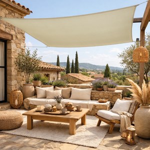 Voile ombrage carré - 2x2m Beige