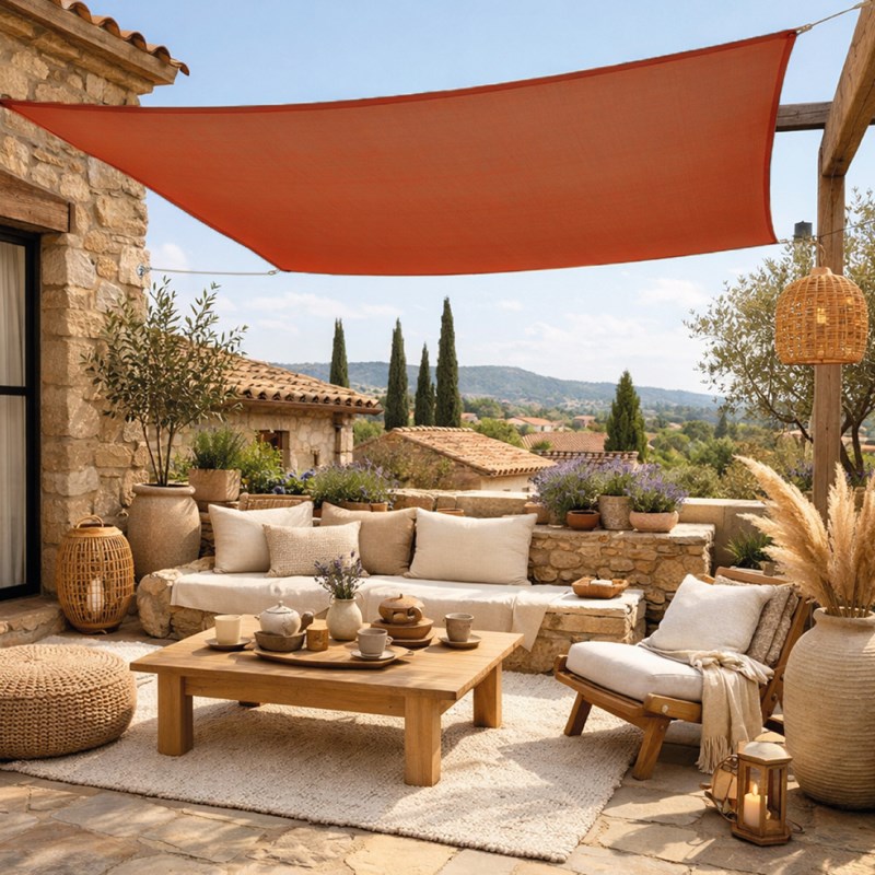 Linxor - Voile ombrage carré - 2x2m