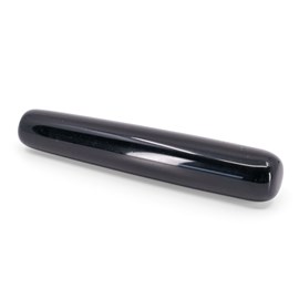 Bâton de yoni massage obsidienne noire qualité a - 110 mm