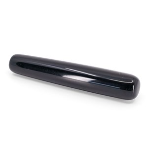 Bâton de yoni massage obsidienne noire qualité a - 110 mm