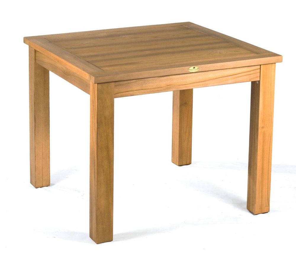 Table d'appoint Naturel Plateau en teck Pieds Bois flotté L55