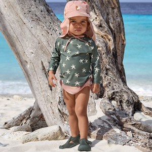 Casquette protège nuque anti-uv dauphin pêche (07-18 mois)