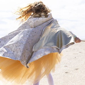 Cape fairy en velours (3-10 ans)