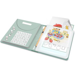 Tablette lumineuse avec dessins à décalquer kidydraw food around the world