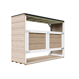 Abri de jardin pour poubelles, cache poubelle extérieur 3x240l marron