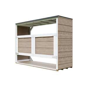 Abri de jardin pour poubelles, cache poubelle extérieur 3x240l marron