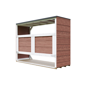 Abri de jardin pour poubelles, cache poubelle extérieur 3x240l rouge