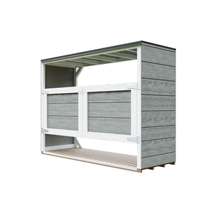Abri de jardin pour poubelles, cache poubelle extérieur 3x240l gris
