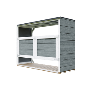 Abri de jardin pour poubelles, cache poubelle extérieur 3x240l gris