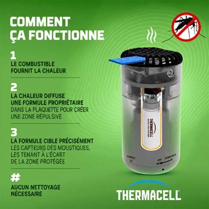 Bouclier antimoustiques portable thermacell halo mini