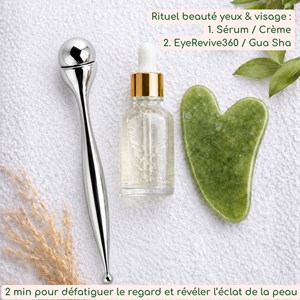 Rituel contour des yeux eyerevive + masque + gua sha + konjac offert