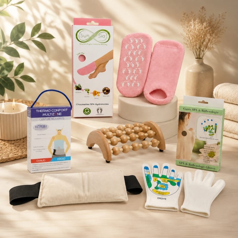 Pack idée cadeau réflexologie soin des pieds et des mains