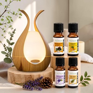 Diffuseur medusa + 4 he citron arbre à thé lavandin pin