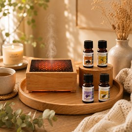 Diffuseur kaori bambou + 4 huiles essentielles naturelles