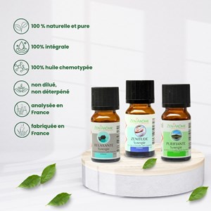 Diffuseur nébulisation bolea + 3 synergies zenitude relaxante purifiante