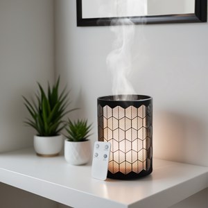 Diffuseur vérone métal et verre + 4 he citron arbre à thé lavandin pin