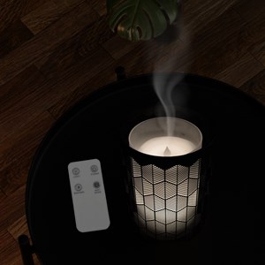 Diffuseur vérone métal et verre + 4 he citron arbre à thé lavandin pin