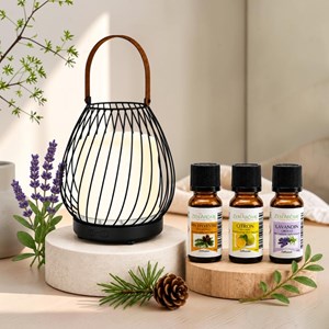 Diffuseur lanterne nomade sans fil milano + 3 he 100% naturelles