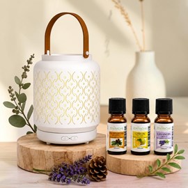 Diffuseur lanterne nomade sans fil madrid + 3 he 100% naturelles
