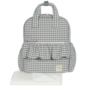 Sac à dos à langer praliné vichy matcha