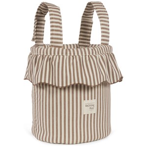 Sac bucket praliné rayures moka