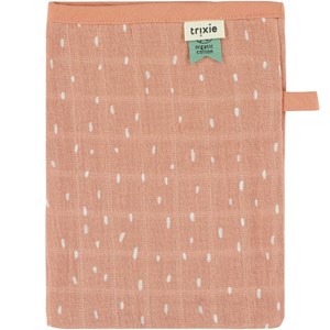 Lot de 3 gants de toilette en mousseline rosy rabbit