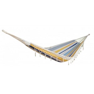 Ensemble support bois avec hamac à franges chic