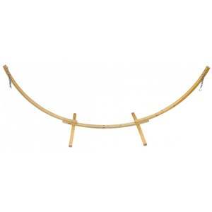 Ensemble support bois avec hamac à franges chic
