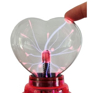 Lampe plasma design coeur