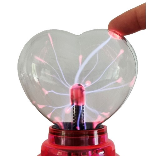Lampe plasma design coeur
