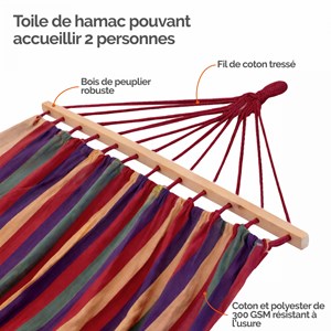 Toile de hamac - multicolore