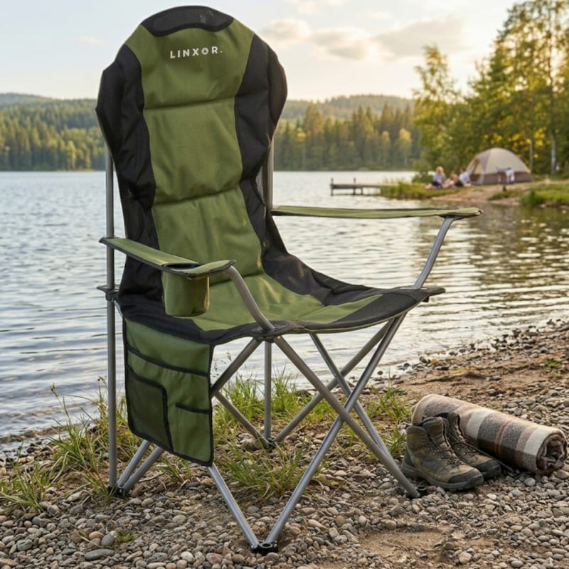 Chaise de camping ronde Camp Master, chaise de camping de marque, chaise de camp