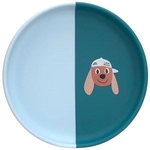Assiette en silicone tiny team chien