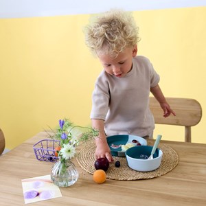 Assiette en silicone tiny team chien