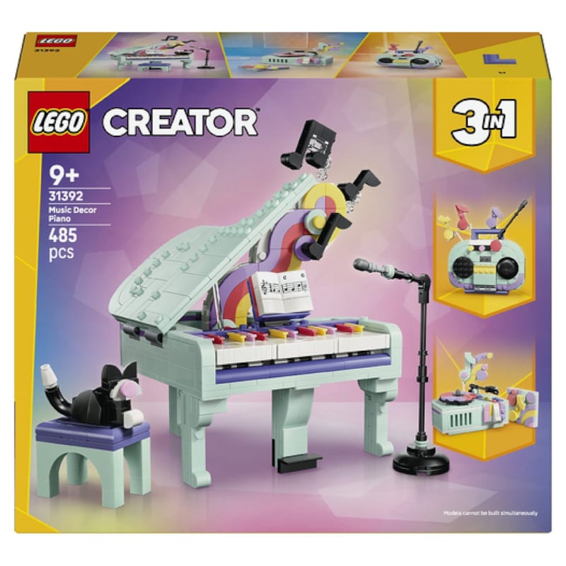 LEGO® Creator 3en1 Décoration musicale : piano et chat Creator 31392