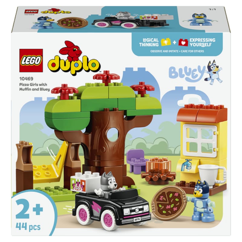 LEGO® Bluey Les livreuses de pizza avec Muffin et Bluey Bluey 10469