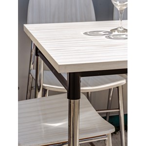 Ensemble table et chaises en formica n°1350